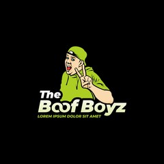 boof boyz template logo vector
