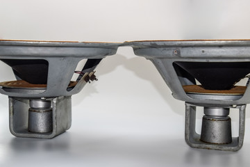an Antique Soviet woofer 5gd-3 from vintage acoustics Symphony.