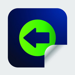 Arrow prohibited logo icon or sticker for public area