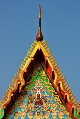 The golden Buddha on the mountain