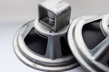 an Antique Soviet woofer 5gd-3 from vintage acoustics Symphony.