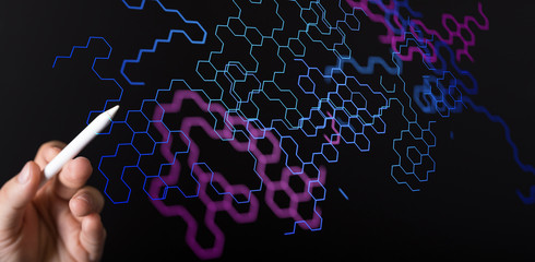 binary code interface digital touch