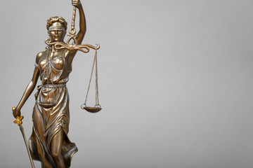 Fototapeta na wymiar Themis Statue Justice Scales Law Lawyer Concept.