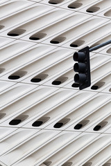 Stoplight and Building