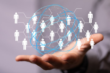  Digital Network and data concept.