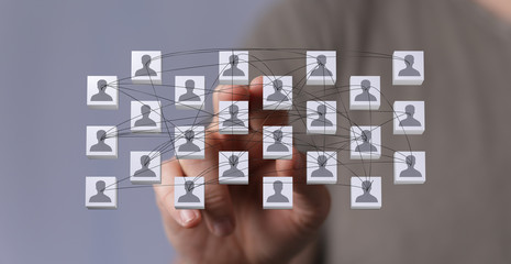 internet net and data digital concept teamwork.