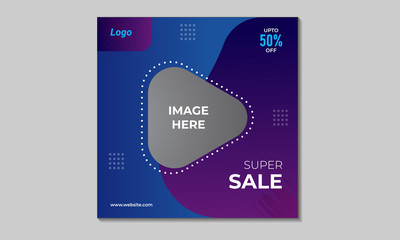 modern design for social media banner