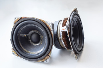 Medium frequency speakers 15gd-11a. Soviet vintage acoustics, elements of a music column.