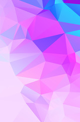 Purple vivid polygonal abstract background