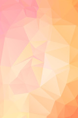 Obraz premium Light Orange mosaic vector pattern. triangular template