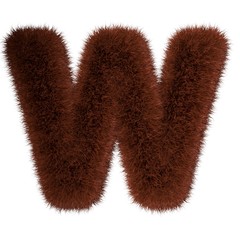 3d decorative wild zoo bear texture animal fur english characters. Fun 3d rendering lettering. 