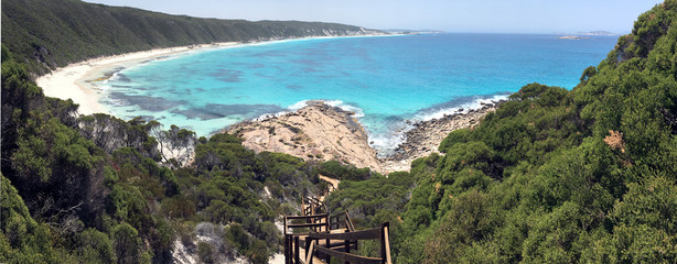 Aerial  landscape view from Observatory point on Esperance Great Ocean Drive Western Australia