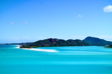 Whitehaven Beach in Whitsunday Island in QLD Australia   