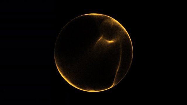 Abstract motion background bokeh golden particles effect 4K video