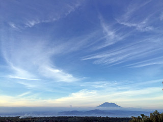 Background summer sky. Blue background 