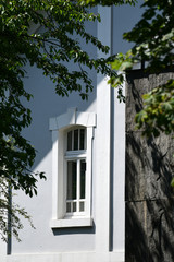 The window on the white wall