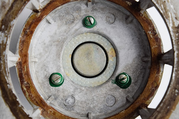 magnetic system of the Soviet speaker 20gds-3. Disassembled mid-range speaker.