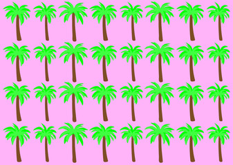 Palm tree pattern vector