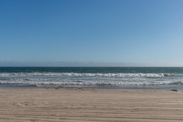 Beautiful sunny day at the Zuma beach, Malibu, Southern California