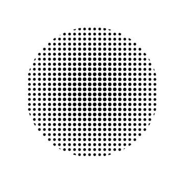 vetor color halftone  dots round shape