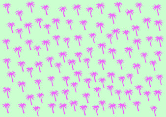 Palm tree pattern vector
