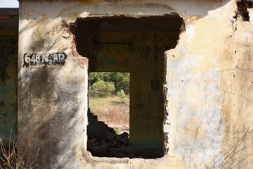 Broken wall backgound