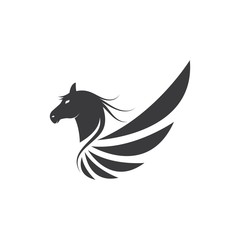 Pegasus Vector Logo Template vector illustration