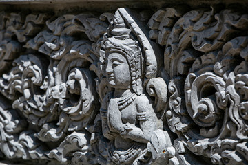 detail of a stone carving