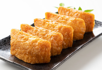 Inari Sushi on a white background