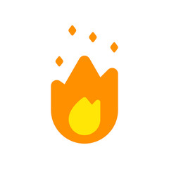 The best fire icon, illustration vector. Suitable for many purposes.
