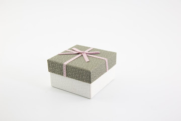 Gift boxes for giving on special days, placed on a white background