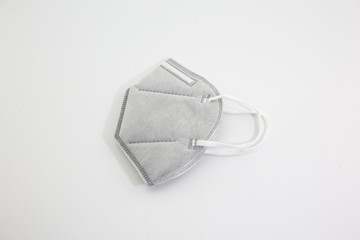 Dust mask and Covid 19 protection, placed on a white background