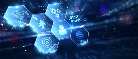Business, Technology, Internet and network concept. BEST PRACTICE successful business concept.