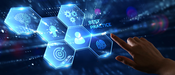 Business, Technology, Internet and network concept. BEST PRACTICE successful business concept.