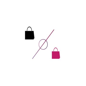 icon goody bag vector design logo, template , illustration vector 