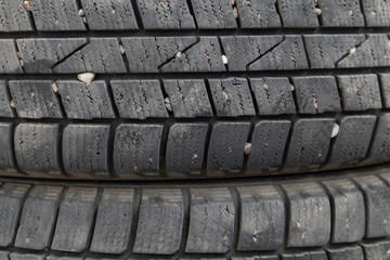 Protector close-up of winter tires