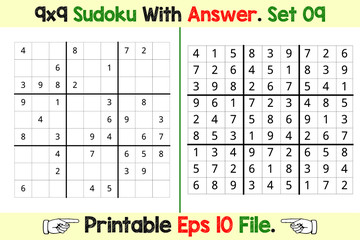 Sudoku Puzzle Games Easy to Hard with Answer