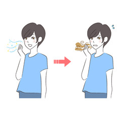 口臭ケア　女性