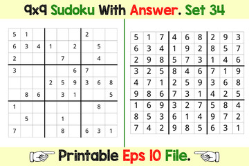 Sudoku Puzzle Games Easy to Hard with Answer