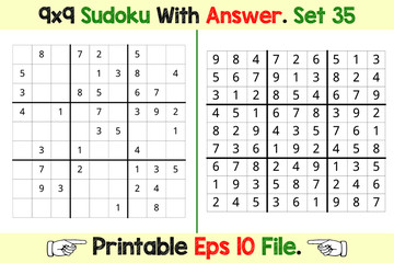 Sudoku Puzzle Games Easy to Hard with Answer