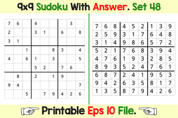 Sudoku Puzzle Games Easy to Hard with Answer