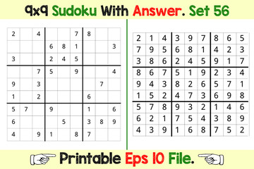 Sudoku Puzzle Games Easy to Hard with Answer