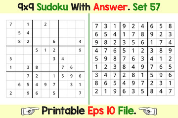 Sudoku Puzzle Games Easy to Hard with Answer