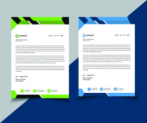 luxury smooth colour letterhead template & modern abstract design, Suitable for companies, corporates, offices and many other of business purposes., Clean Colorful Business letterhead, vector, a4 size