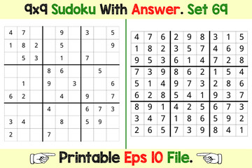 Sudoku Puzzle Games Easy to Hard with Answer
