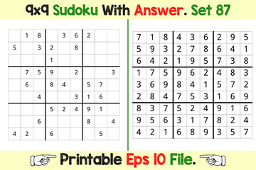 Sudoku Puzzle Games Easy to Hard with Answer