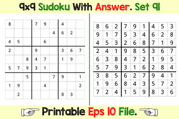 Sudoku Puzzle Games Easy to Hard with Answer