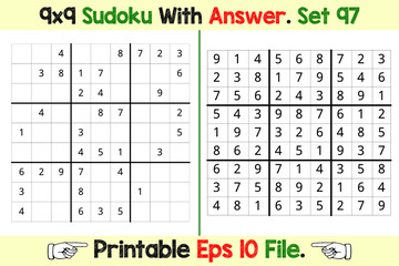 Sudoku Puzzle Games Easy to Hard with Answer