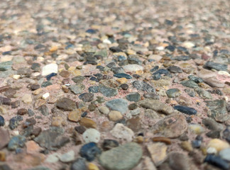 pebble texture. Small multicolored pebble-stones.