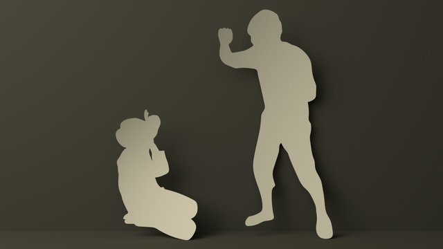 パパと子供の家庭内暴力